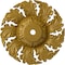 Ekena Millwork Needham Ceiling Medallion (Fits Canopies up to 4 1/4"), 14 5/8"OD x 2 1/4"P, Pharaohs Gold CM14NEPGS - alternate 1